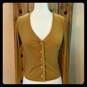 Betsey Johnson 1990's Retro Vintage Velvet Cardi